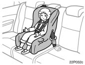 Toyota Prius: Child restraint. (B) Convertible seat