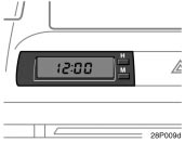 Toyota Prius: Clock. The digital clock indicates the time.